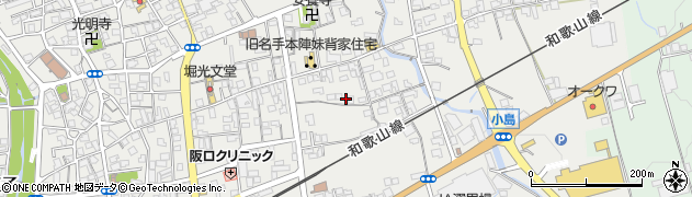 和歌山県紀の川市名手市場183周辺の地図