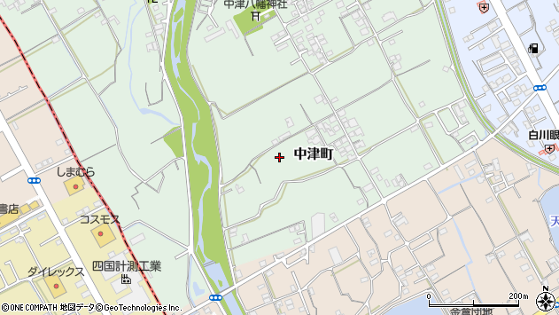 〒763-0054 香川県丸亀市中津町の地図