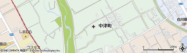香川県丸亀市中津町周辺の地図