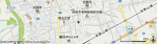 和歌山県紀の川市名手市場98周辺の地図