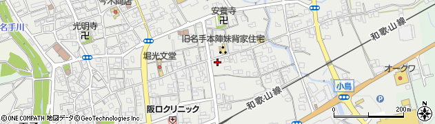 和歌山県紀の川市名手市場192周辺の地図