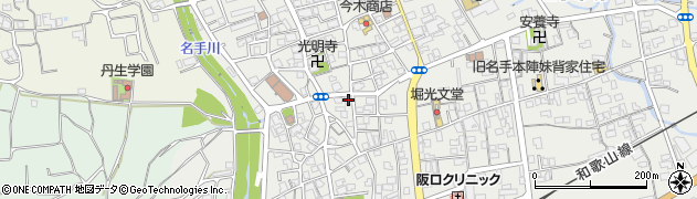 和歌山県紀の川市名手市場1488周辺の地図