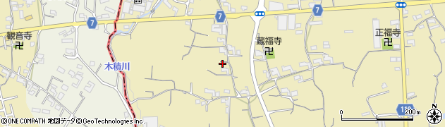 和歌山県紀の川市西三谷周辺の地図
