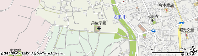丹生学園周辺の地図