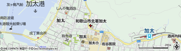 和歌山市消防局北消防署加太出張所周辺の地図