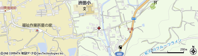 かつらぎ渋田郵便局 ＡＴＭ周辺の地図