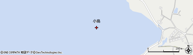 小島周辺の地図