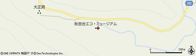 美祢市　秋吉台エコ・ミュージアム周辺の地図