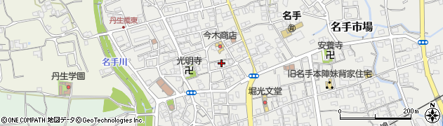 和歌山県紀の川市名手市場1415周辺の地図