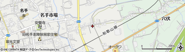 和歌山県紀の川市名手市場335周辺の地図