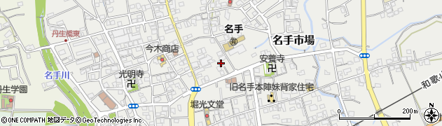 和歌山県紀の川市名手市場725周辺の地図
