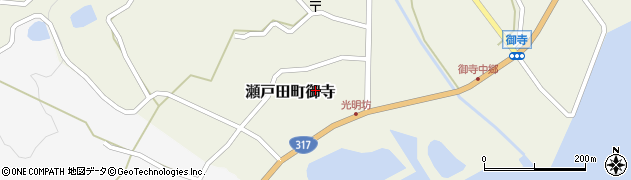 広島県尾道市瀬戸田町御寺周辺の地図