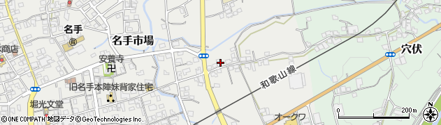 和歌山県紀の川市名手市場584周辺の地図