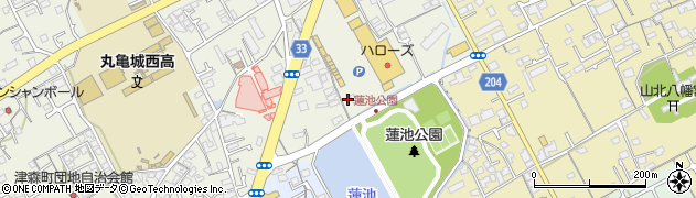 桃山亭 丸亀本店周辺の地図