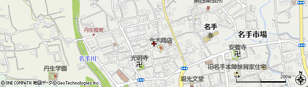 和歌山県紀の川市名手市場1298周辺の地図