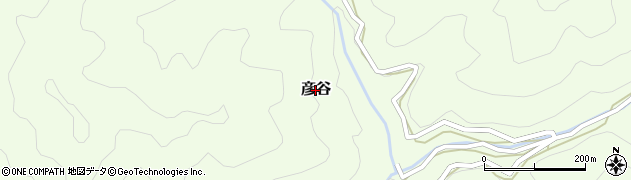 和歌山県橋本市彦谷周辺の地図