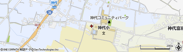神代地区公民館周辺の地図