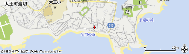 龍王閣周辺の地図