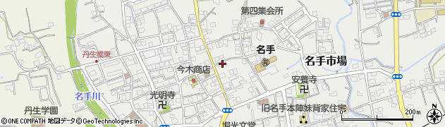 和歌山県紀の川市名手市場1071周辺の地図
