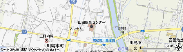 高松市役所　市民政策局コミュニティ推進課川島コミュニティセンター周辺の地図