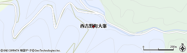 奈良県五條市西吉野町大峯周辺の地図