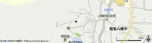 兵庫県南あわじ市賀集八幡中周辺の地図