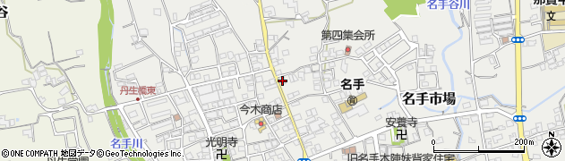 和歌山県紀の川市名手市場1074周辺の地図