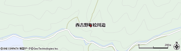 奈良県五條市西吉野町桧川迫周辺の地図