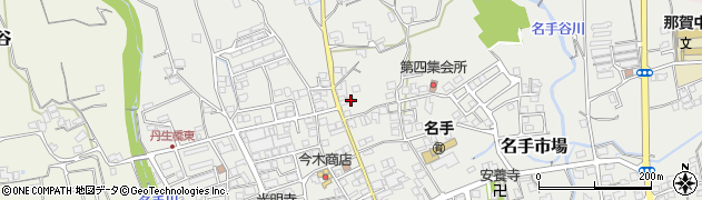和歌山県紀の川市名手市場1076周辺の地図