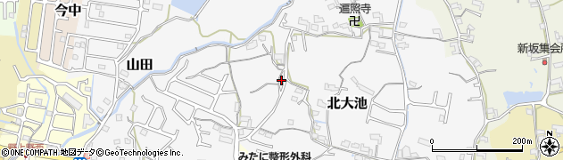 和歌山県岩出市北大池303周辺の地図