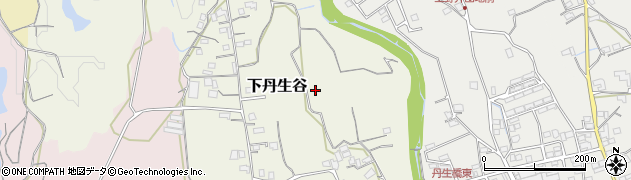 和歌山県紀の川市下丹生谷周辺の地図