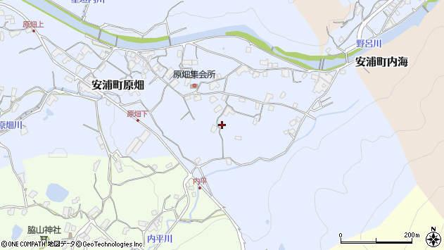 〒737-2506 広島県呉市安浦町原畑の地図