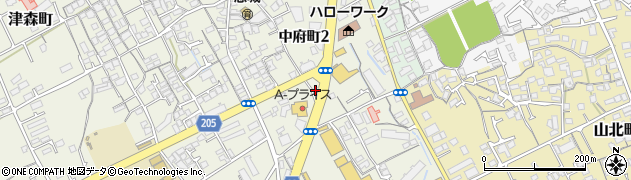 美容室マリエ・ア・ラ・モード　丸亀店周辺の地図