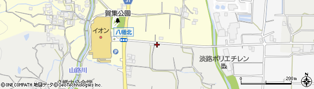兵庫県南あわじ市賀集八幡中121周辺の地図