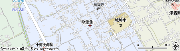 香川県丸亀市今津町周辺の地図