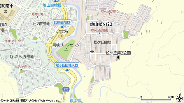 〒737-0932 広島県呉市焼山松ケ丘の地図