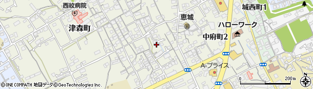 香川県丸亀市津森町109周辺の地図