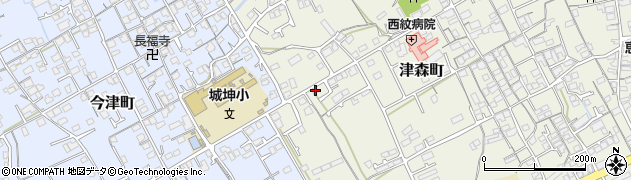 香川県丸亀市津森町943周辺の地図