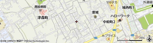 香川県丸亀市津森町110周辺の地図