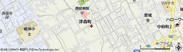 香川県丸亀市津森町524周辺の地図