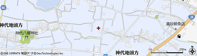 兵庫県南あわじ市神代地頭方周辺の地図
