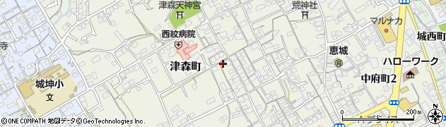 香川県丸亀市津森町530周辺の地図