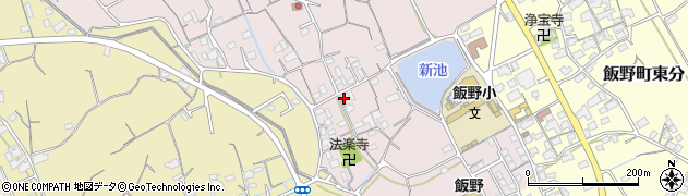 丸亀市立　飯野小学校第２青い鳥教室周辺の地図