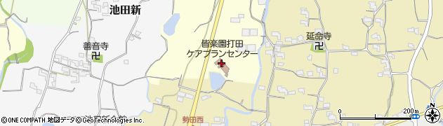 皆楽園打田ケアプランセンター周辺の地図