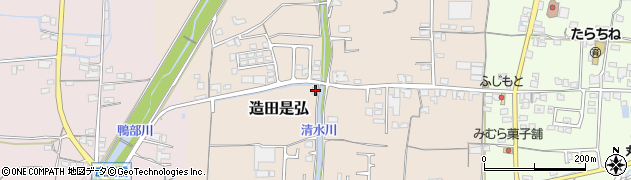 香川県さぬき市造田是弘586周辺の地図
