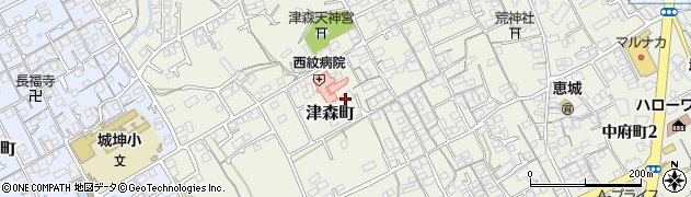 香川県丸亀市津森町577周辺の地図
