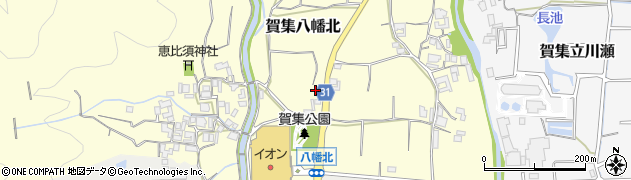 兵庫県南あわじ市賀集八幡北周辺の地図