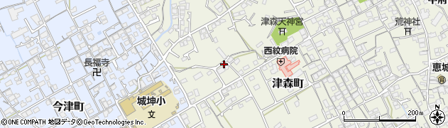 香川県丸亀市津森町935周辺の地図