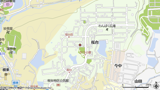 〒649-6203 和歌山県岩出市桜台の地図