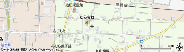 香川県さぬき市造田野間田648周辺の地図